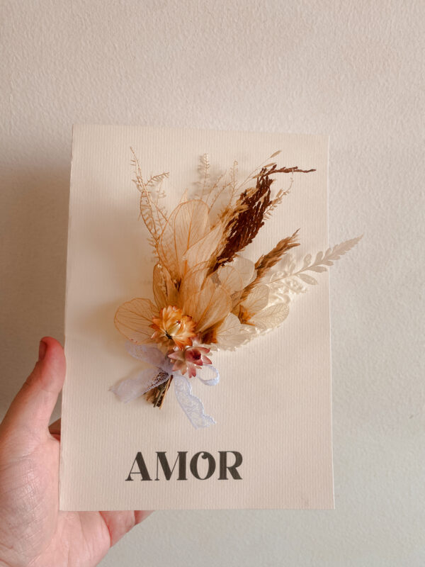 Cartão floral Amor